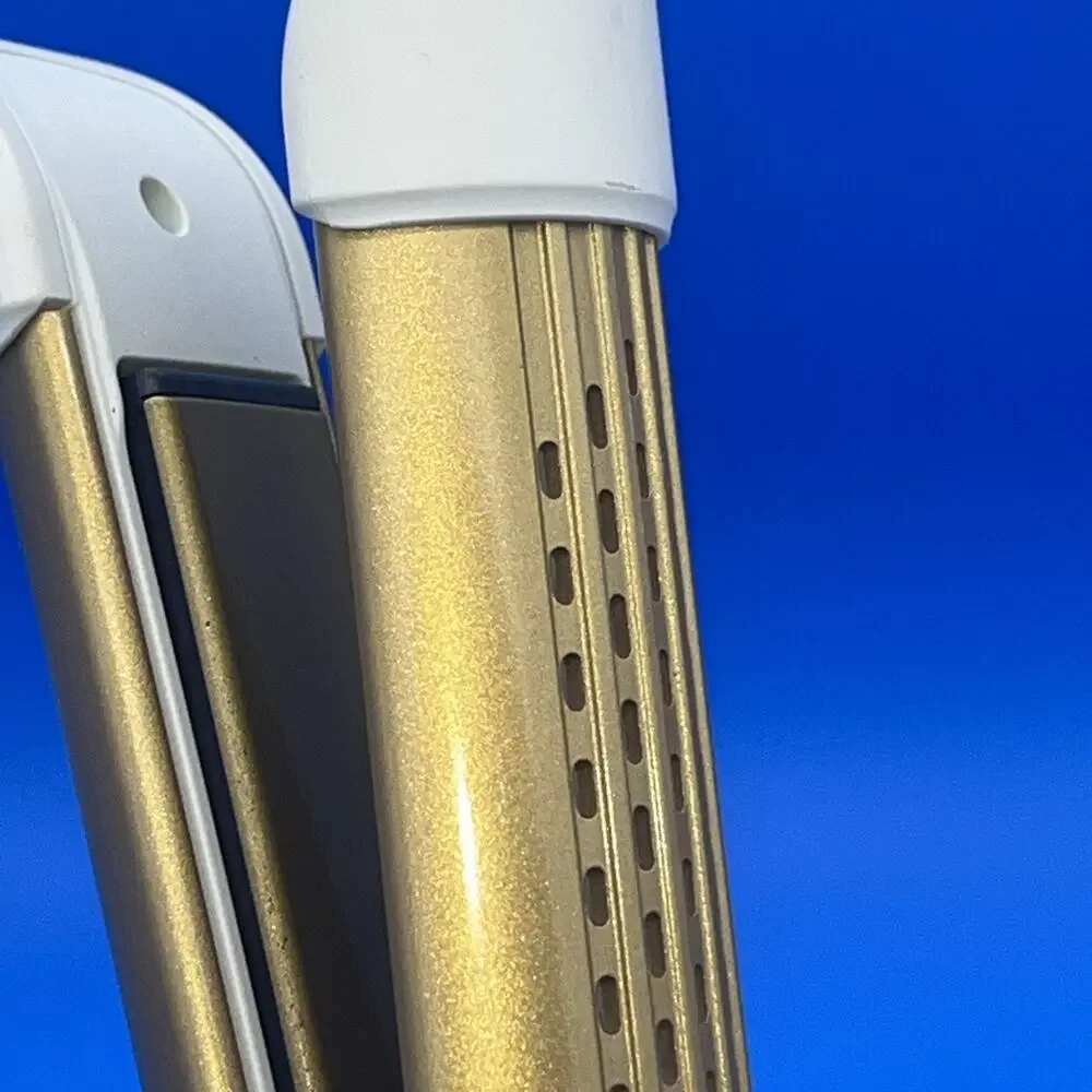Calista Airglide Pro Cool Breeze Flexstyle WHITE PEARL GOLD Curl Straightener